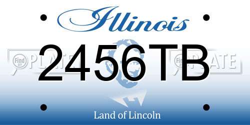 2456TB Illinois License Plate