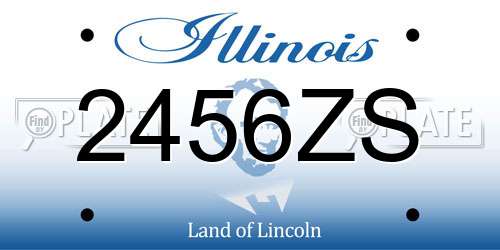 2456ZS Illinois License Plate