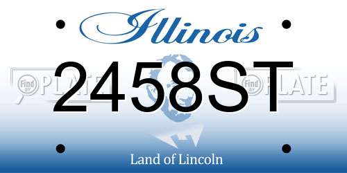 2458ST Illinois License Plate