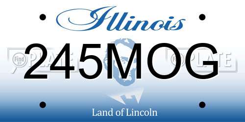 245MOG Illinois License Plate