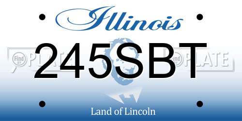 245SBT Illinois License Plate