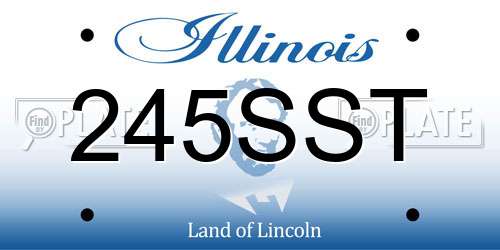 245SST Illinois License Plate