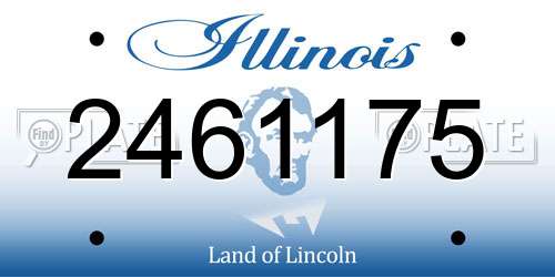 2461175 Illinois License Plate