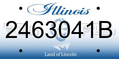 2463041B Illinois License Plate