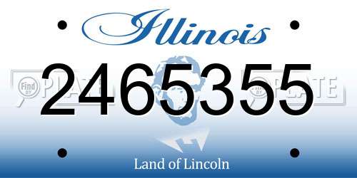 2465355 Illinois License Plate