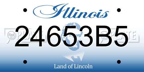 24653B5 Illinois License Plate
