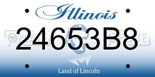 24653B8 Illinois License Plate