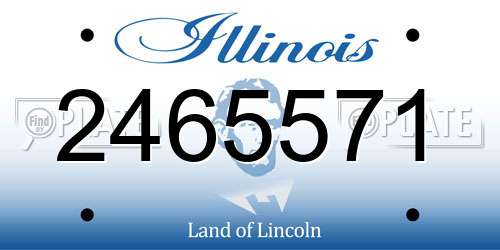 2465571 Illinois License Plate