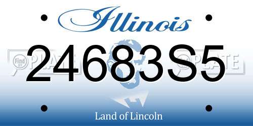 24683S5 Illinois License Plate
