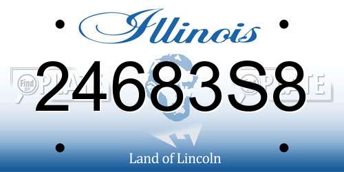 24683S8 Illinois License Plate