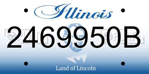 2469950B Illinois License Plate