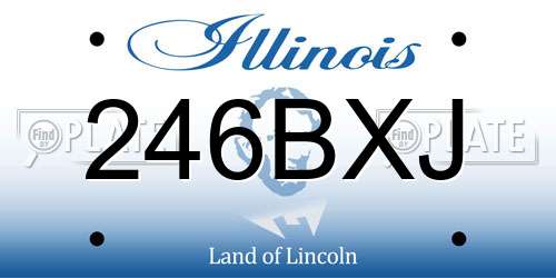 246BXJ Illinois License Plate