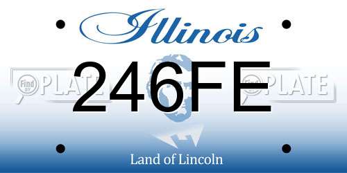 246FE Illinois License Plate