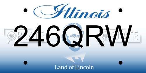 246QRW Illinois License Plate