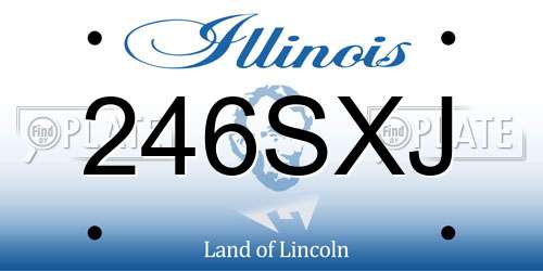 246SXJ Illinois License Plate