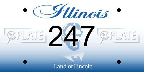 247 Illinois License Plate