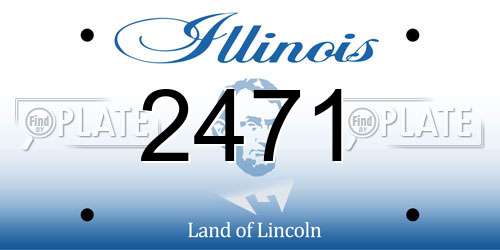 2471 Illinois License Plate