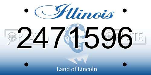2471596 Illinois License Plate