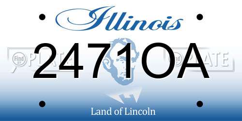 2471OA Illinois License Plate