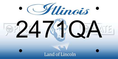 2471QA Illinois License Plate