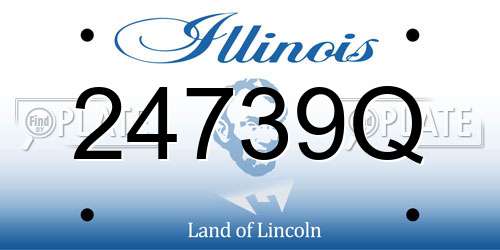 24739Q Illinois License Plate