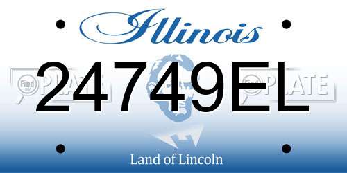 24749EL Illinois License Plate