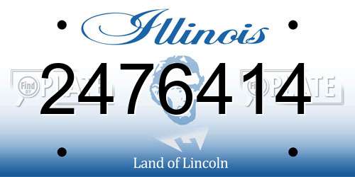 2476414 Illinois License Plate