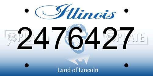 2476427 Illinois License Plate