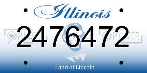 2476472 Illinois License Plate