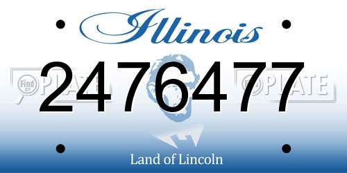 2476477 Illinois License Plate