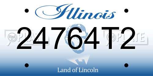 24764T2 Illinois License Plate