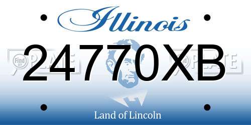 24770XB Illinois License Plate