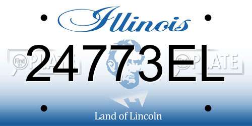 24773EL Illinois License Plate