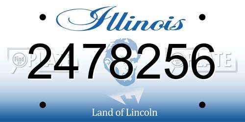 2478256 Illinois License Plate