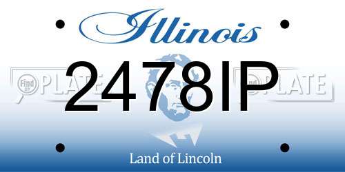 2478IP Illinois License Plate