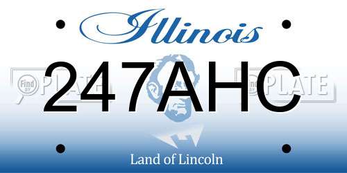 247AHC Illinois License Plate