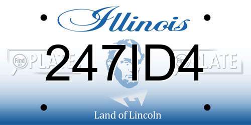 247ID4 Illinois License Plate