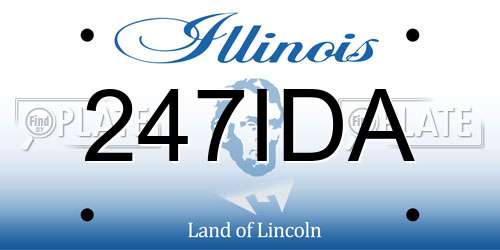 247IDA Illinois License Plate
