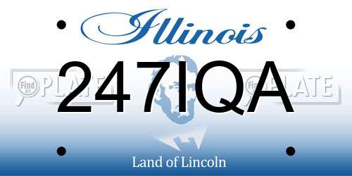 247IQA Illinois License Plate