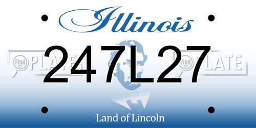 247L27 Illinois License Plate