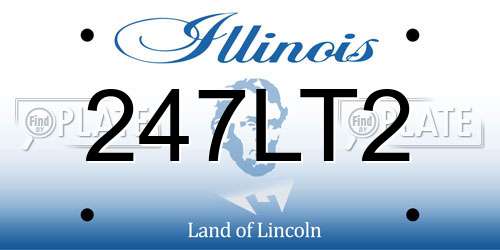 247LT2 Illinois License Plate