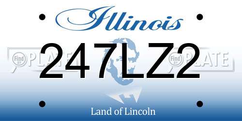 247LZ2 Illinois License Plate