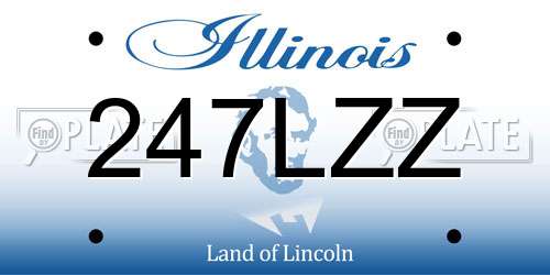 247LZZ Illinois License Plate