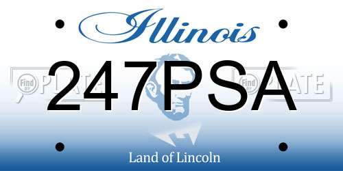 247PSA Illinois License Plate