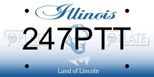 247PTT Illinois License Plate
