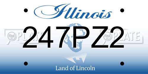 247PZ2 Illinois License Plate