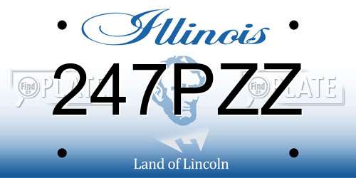 247PZZ Illinois License Plate