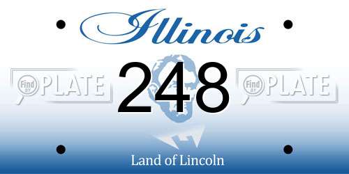 248 Illinois License Plate