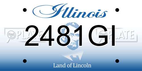 2481GI Illinois License Plate