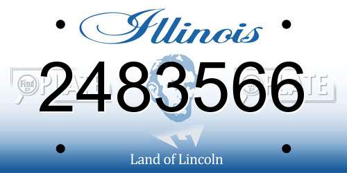 2483566 Illinois License Plate